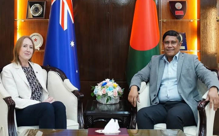 প্রতিরক্ষা উপদেষ্টার সঙ্গে অস্ট্রেলিয়ান হাইকমিশনারের সাক্ষাৎ
