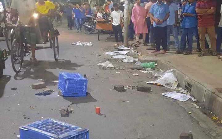 মগবাজারে ককটেল বিস্ফোরণ, আহত ১