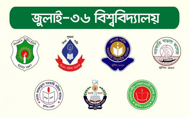 সাত কলেজ নিয়ে হতে পারে ‘জুলাই ৩৬ বিশ্ববিদ্যালয়’
