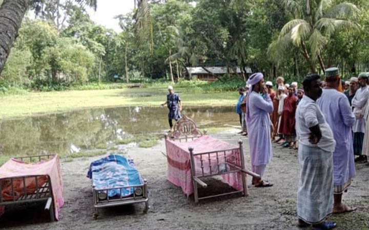 মিরপুরে বিদ্যুতায়িত হয়ে নিহতদের দাফন সম্পন্ন