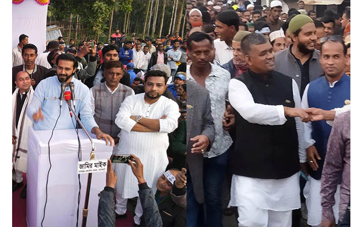 বাগেরহাটে প্রার্থীদের গণসংযোগ