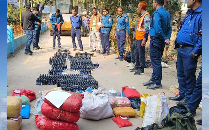 গাইবান্ধায় ৫০ লাখ টাকার মাদকদ্রব্য ধ্বংস