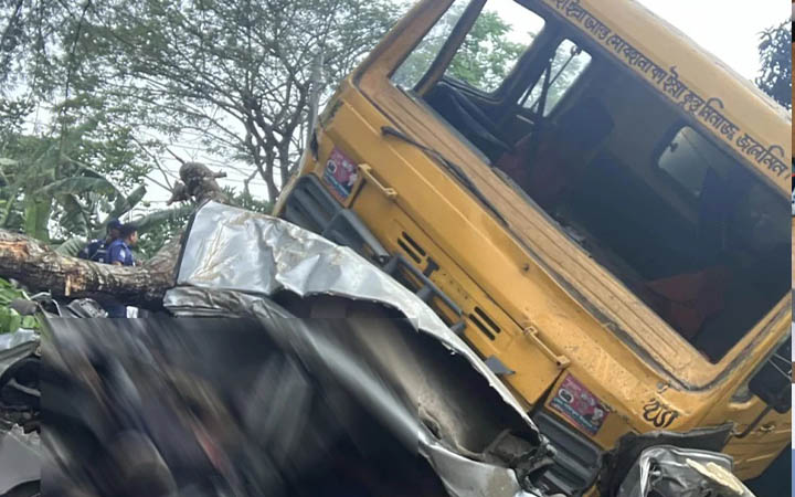 ঝালকাঠিতে কয়েকটি গাড়িকে চাপা দিল ট্রাক, নিহত ১১