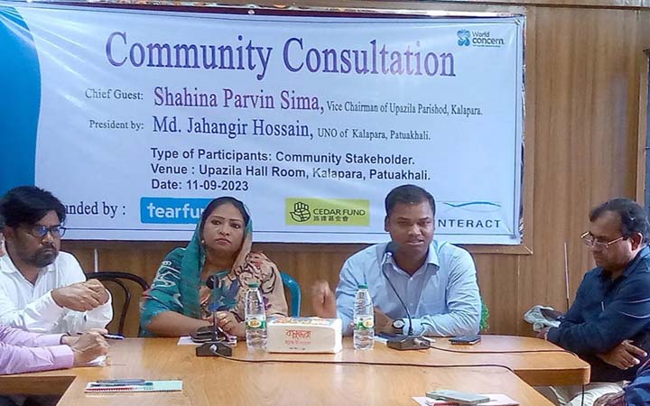 কলাপাড়ায় সুবিধাবঞ্চিত গোষ্ঠীর উন্নয়ন বিষয়ক কর্মশালা