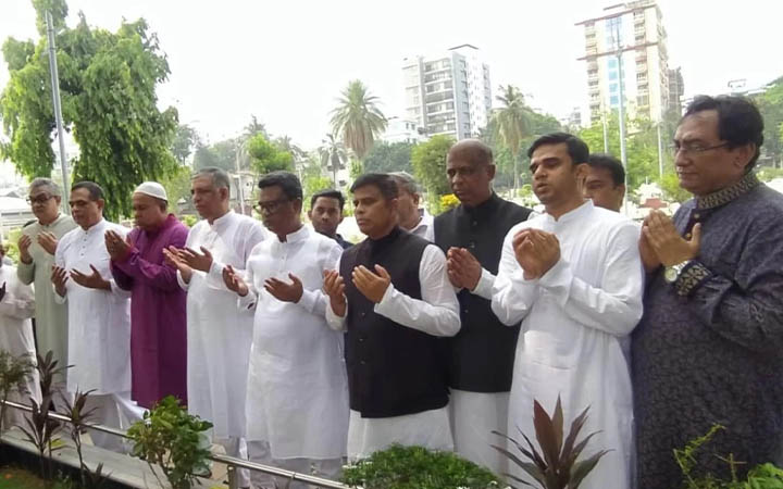 আব্দুস সামাদ আজাদের মৃত্যুবার্ষিকীতে আওয়ামী লীগের শ্রদ্ধা