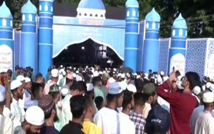 জাতীয় ঈদগাহে দেশের প্রধান জামাত অনুষ্ঠিত