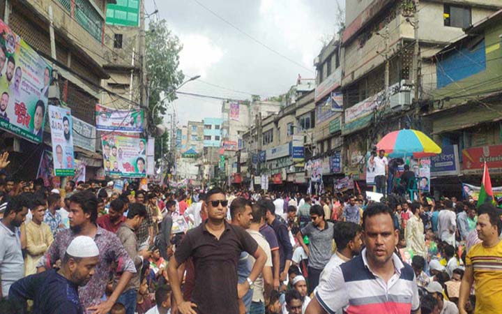 ঢাকার দুই মহানগরে বিএনপির সমাবেশ চলছে