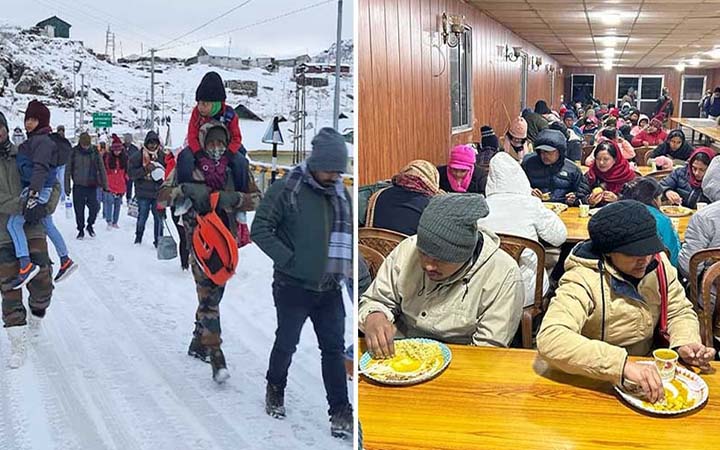 ভারী তুষারপাত: সিকিমে আট শতাধিক পর্যটককে উদ্ধার