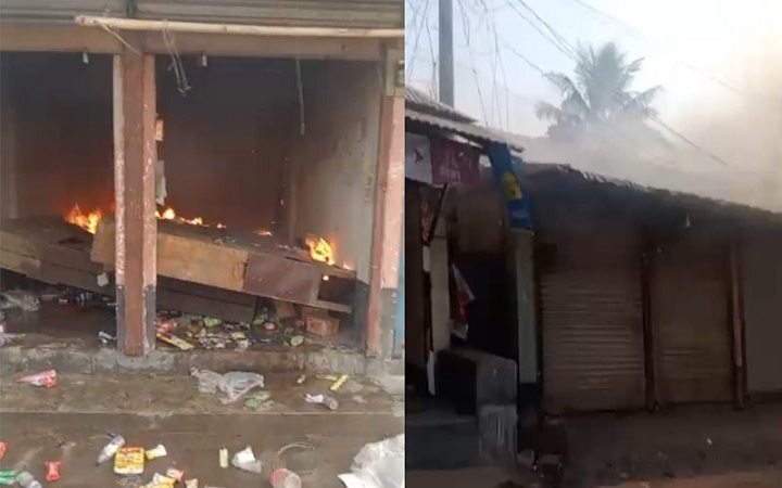 লালমনিরহাটে মার্কেটে আগুন