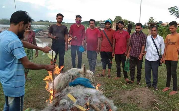 গোপালগঞ্জে ১০ হাজার মিটার কারেন্ট জাল ধ্বংস