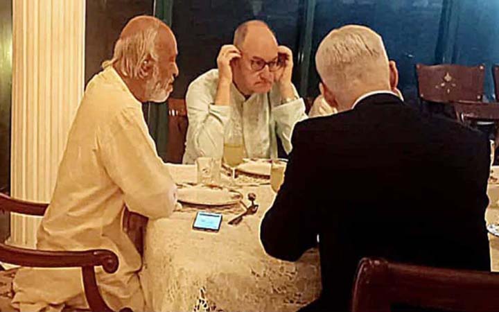 মঈন খানের বাসায় এবার জার্মান ও সুইস রাষ্ট্রদূত