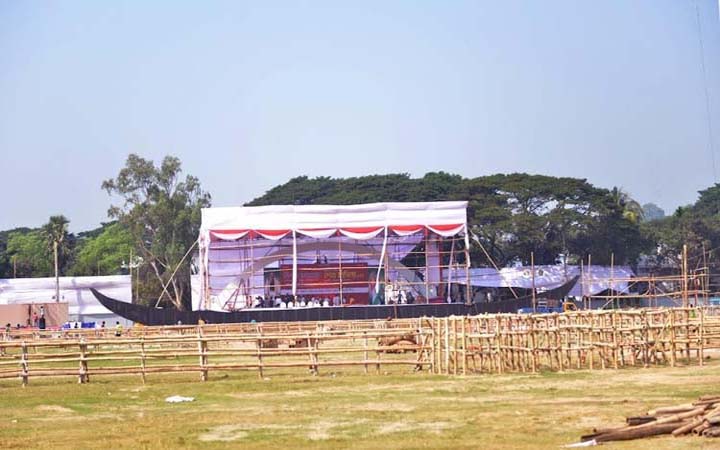 প্রধানমন্ত্রীর জনসভাকে ঘিরে উৎসবমুখর চট্টগ্রাম