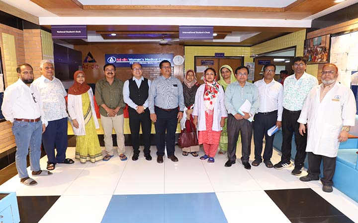 আদ্-দ্বীন উইমেন্স মেডিকেল কলেজ হাসপাতাল পরিদর্শনে বিসিপিএস পরিদর্শক টিম