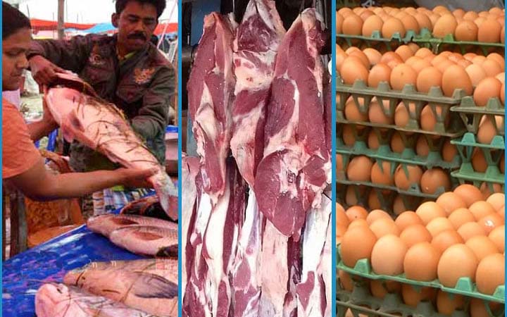 প্রকাশ্যে মাছ, মাংস ও ডিম বিক্রি বন্ধ!