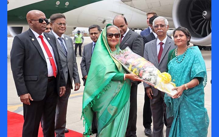 নয়াদিল্লি পৌঁছেছেন শেখ হাসিনা