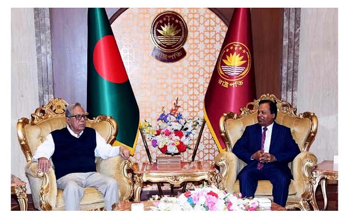 রাষ্ট্রপতির সঙ্গে ভুটানে নিযুক্ত বাংলাদেশের রাষ্ট্রদূতের সাক্ষাৎ