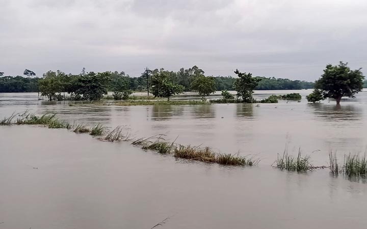 সিলেটে বন্যা পরি‌স্থি‌তি অপরিবর্তিত