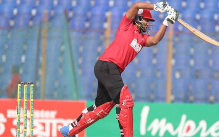 সাকিবের ঝড়ো ইনিংসে বরিশালের সংগ্রহ ১৭৭ রান