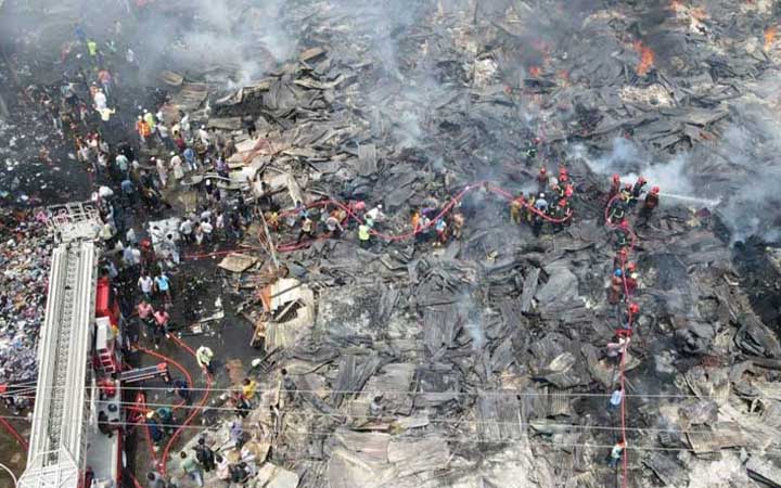 পুড়েছে পাঁচ হাজার দোকান, ক্ষতি ২ হাজার কোটি টাকা