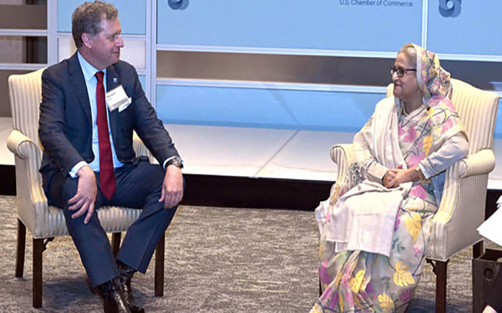 বাংলাদেশে মার্কিন ব্যবসায়ীদের বড় বিনিয়োগ চান প্রধানমন্ত্রী