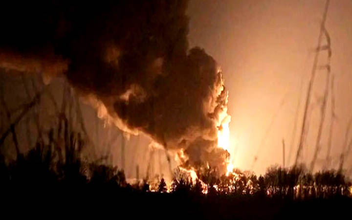 ইউক্রেনে রাতভর রাশিয়ার আক্রমণ