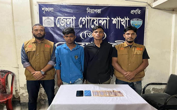 নগ্ন ভিডিও ধারণ করে লাখ টাকা আদায়,গ্রেফতার ২