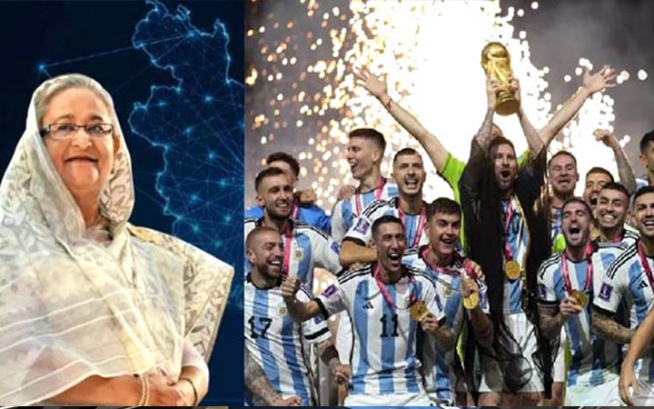 বিশ্বকাপ জয়ে আর্জেন্টিনার প্রেসিডেন্টকে প্রধানমন্ত্রীর অভিনন্দন