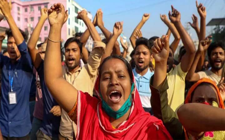 নতুন মজুরি প্রত্যাখ্যান শ্রমিকদের, শুক্রবার সমাবেশের ঘোষণা