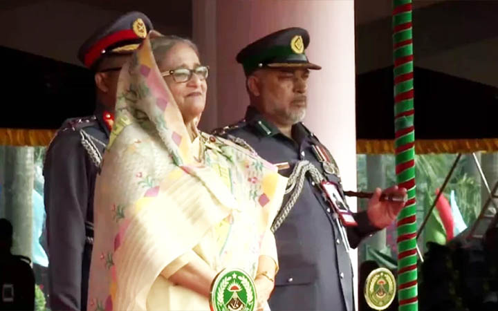 আনসারের জাতীয় সমাবেশে প্রধানমন্ত্রী
