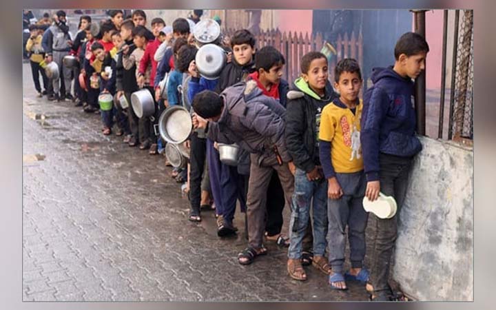 পুরো গাজা ভয়াবহ ক্ষুধার মুখোমুখি : জাতিসঙ্ঘ