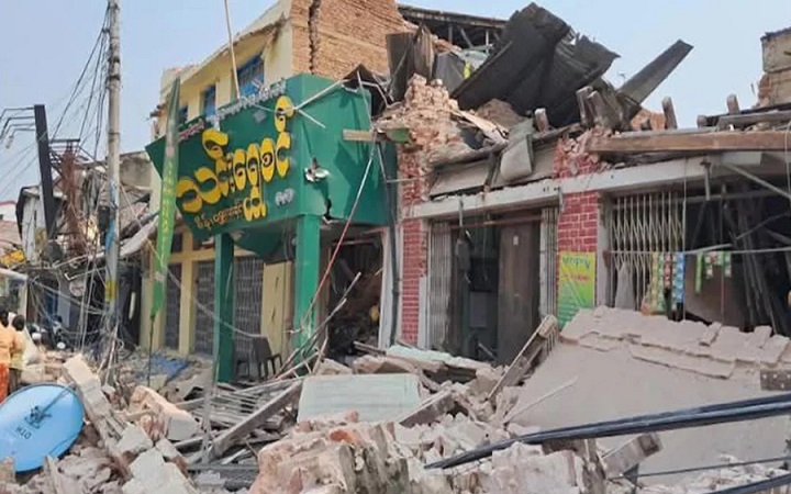 শক্তিশালী ভূমিকম্পে মিয়ানমার-থাইল্যান্ডে ধ্বংসস্তূপ, জরুরি অবস্থা জারি