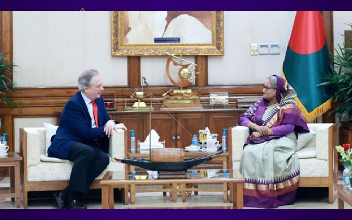 প্রধানমন্ত্রীর সঙ্গে স্পেনের রাষ্ট্রদূতের বিদায়ী সাক্ষাৎ