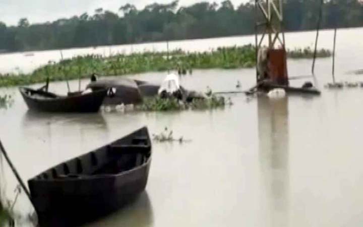 ঝালকাঠিতে নদীর পানি বেড়ে নিম্নাঞ্চল প্লাবিত