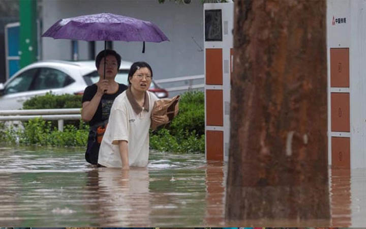 চীনে বন্যায়  নিহত বেড়ে ৩৩ জন