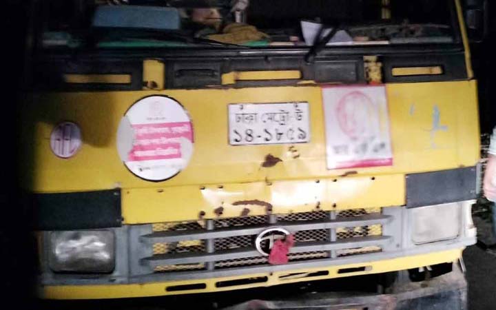মদনে ট্রাকচাপায় আনসার সদস্য নিহত