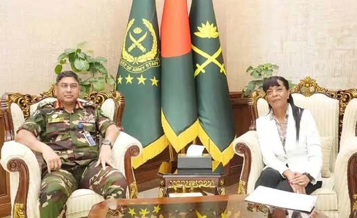 সেনাপ্রধানের সঙ্গে জাতিসংঘের আবাসিক সমন্বয়কারীর সাক্ষাৎ