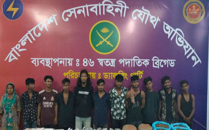 যৌথ বাহিনীর অভিযানে মাদক ব্যবসায়ীসহ গ্রেফতার ৬০৮