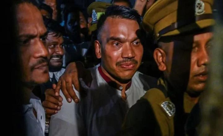ঘুষ নেওয়ার অভিযোগে শ্রীলঙ্কার সাবেক প্রেসিডেন্টের ছেলে গ্রেফতার
