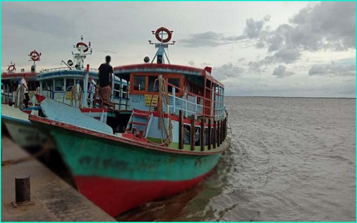 চার অঞ্চলের নদীবন্দরে ১ নম্বর সংকেত