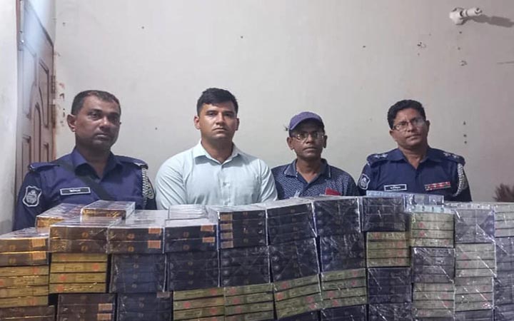 কলাপাড়ায় নকল সিগারেট জব্দ, এক লাখ টাকা জরিমানা