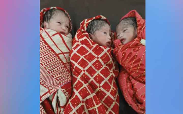 হাটহাজারীতে একসঙ্গে তিন শিশুর জন্ম