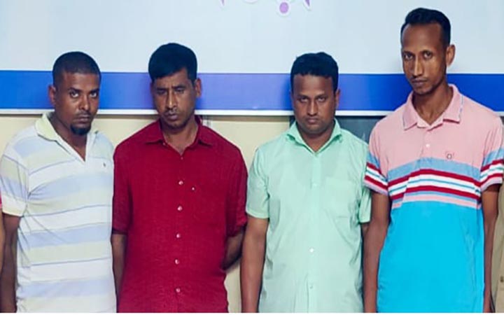 ইয়াবাসহ তিন পুলিশ ও এক আনসার সদস্য গ্রেফতার