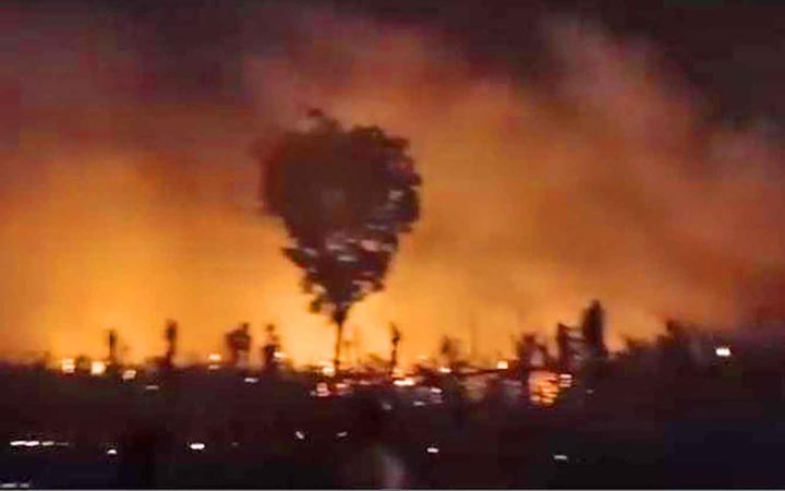 আলমডাঙ্গায় ২০ বিঘা পানের বরজ আগুনে পুড়ে ছাই