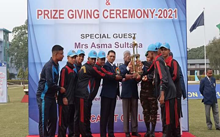 পাবনা ক্যাডেট কলেজে বার্ষিক ক্রীড়া প্রতিযোগিতা অনুষ্ঠিত