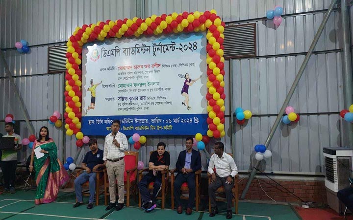 ‘ডিএমপি ব্যাডমিন্টন টুর্নামেন্ট ২০২৪’ প্রতিযোগিতার উদ্বোধন