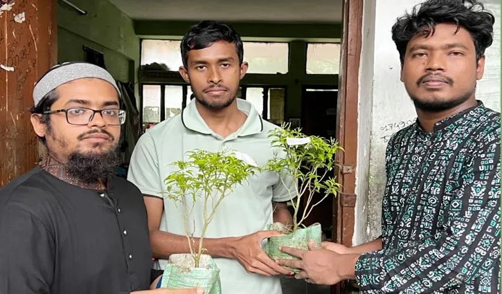 জুলাই শহীদদের স্মরণে ঢাবিতে গাছ বিতরণ