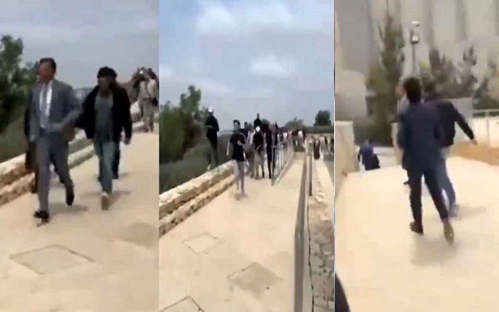 জার্মান রাষ্ট্রদূতকে ধাওয়া দিলো ফিলিস্তিনি শিক্ষার্থীরা