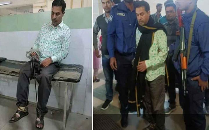 ডান্ডাবেড়ি পরিয়ে যুবদল নেতাকে হাসপাতালে নিলো কারা কর্তৃপক্ষ