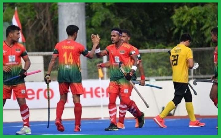 হকিতে সিঙ্গাপুরকে উড়িয়ে বাংলাদেশের বড় জয়