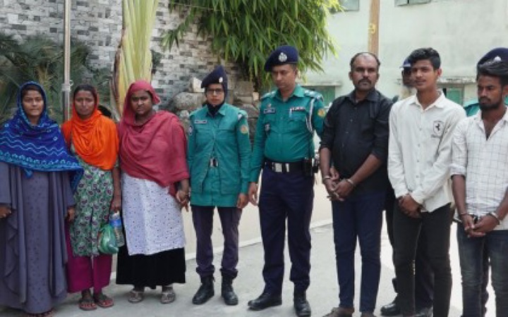 খুলনায় মানবপাচার চক্রের ৬ সদস্য গ্রেপতার